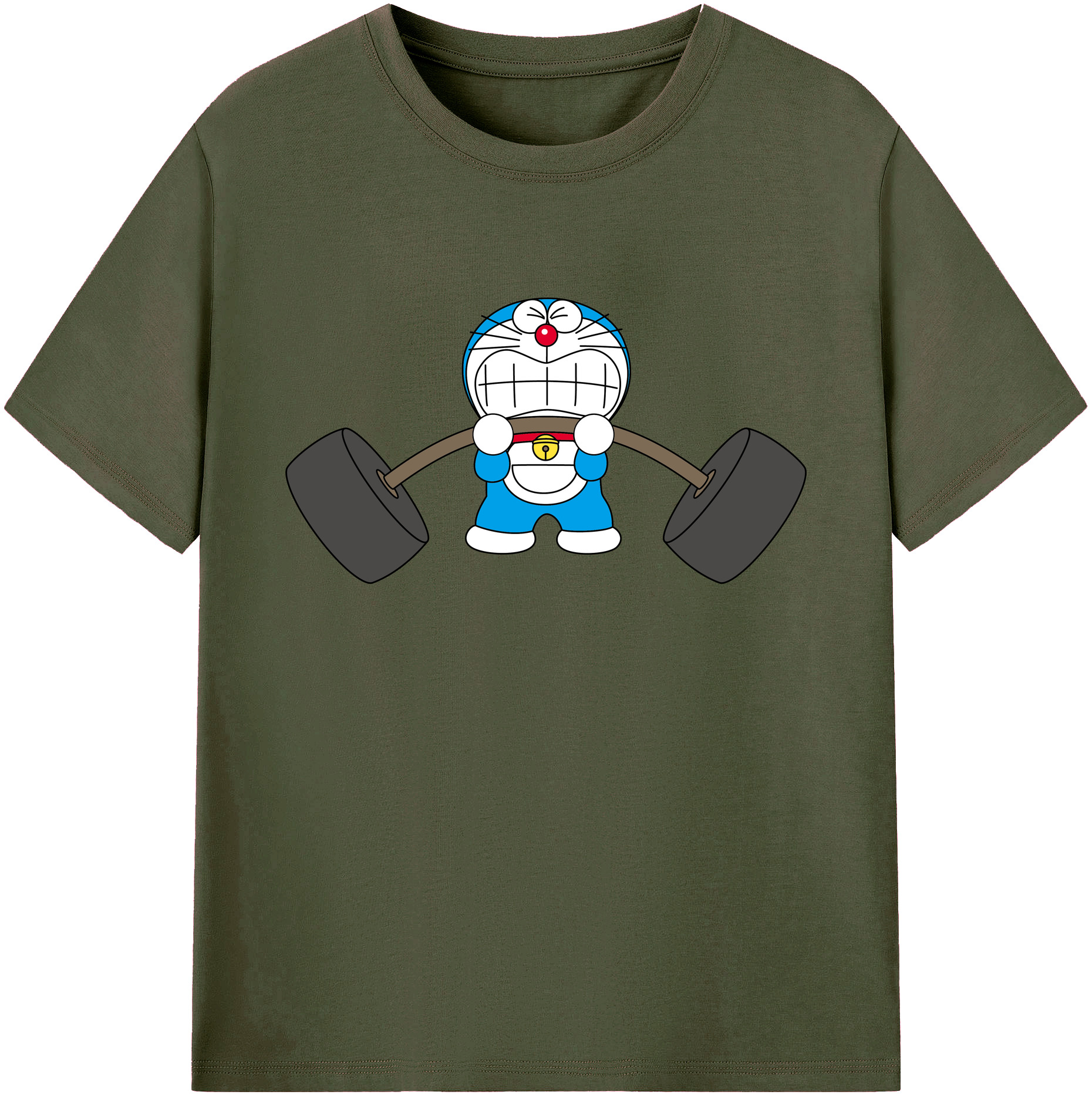 （画像用） ドラえもん Doraemon 綿100％ メンズ半袖Tシャツ｜肌触りやわらか＆通気性